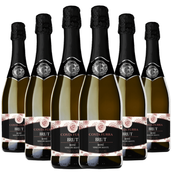 Kit 6 Espumantes Costa Furra Brut Rosé