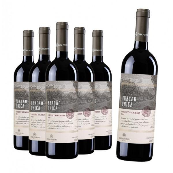Pack 6 Vinho Casa Perini Fração Única Cabernet Sauvignon 750ml