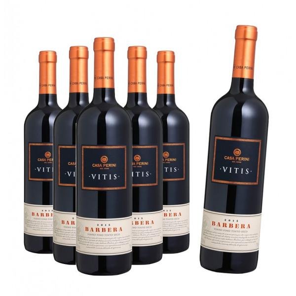 Pack 6 Vinho Casa Perini Vitis Barbera 750ml