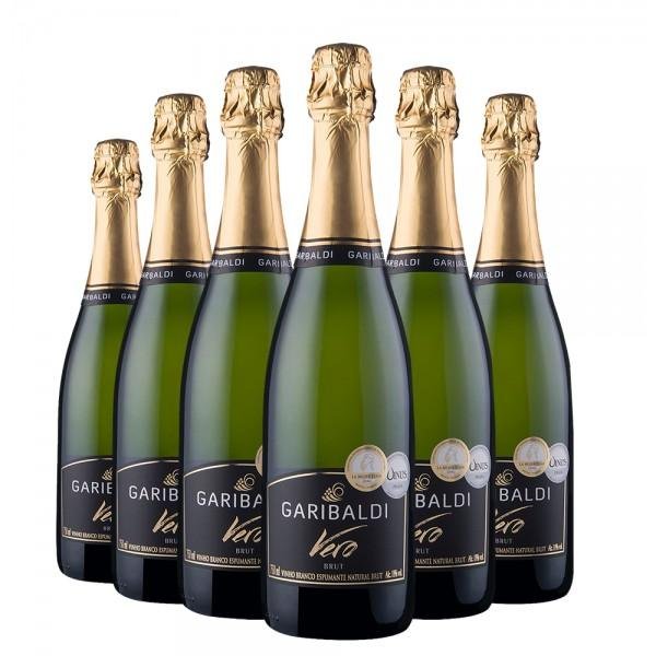 Pack 6 Espumante Garibaldi Vero Brut 750ml