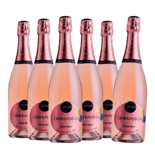 Pack 6 Espumantes Ponto Nero Live Celebration Brut Rosé 750ml